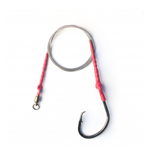 Поводок с крючком Owner Taff Ring #40 Shark