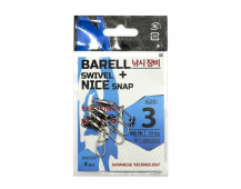 Вертлюг с карабином Wonder Barell Swivel #3 WT-BBNS03